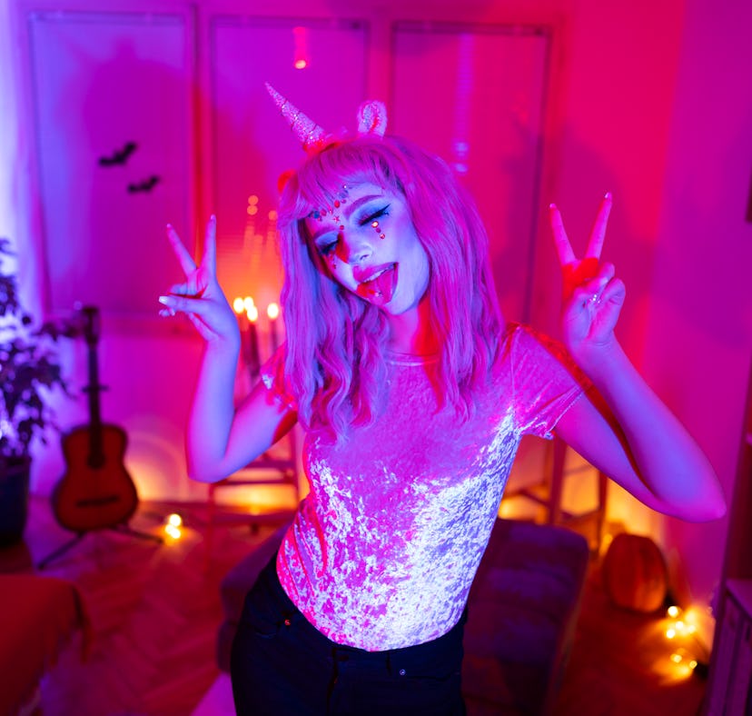 Purple halloween costume idea to try for Halloween 2022
