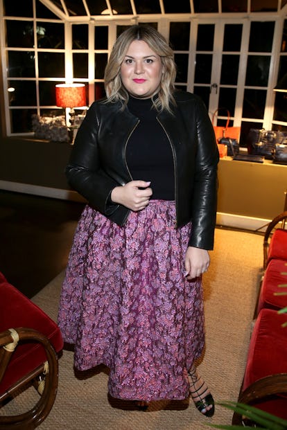 Internet personality Nicolette Mason attends a dinner for the launch of the first luxury handbag col...