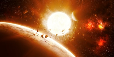 illustration of an exoplanet