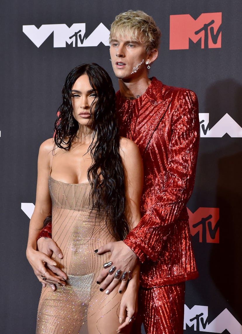 Megan Fox and Machine Gun Kelly attend the 2021 MTV Video Music Awards