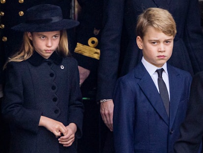 Prince George and Princess Charlotte attended their first funeral.