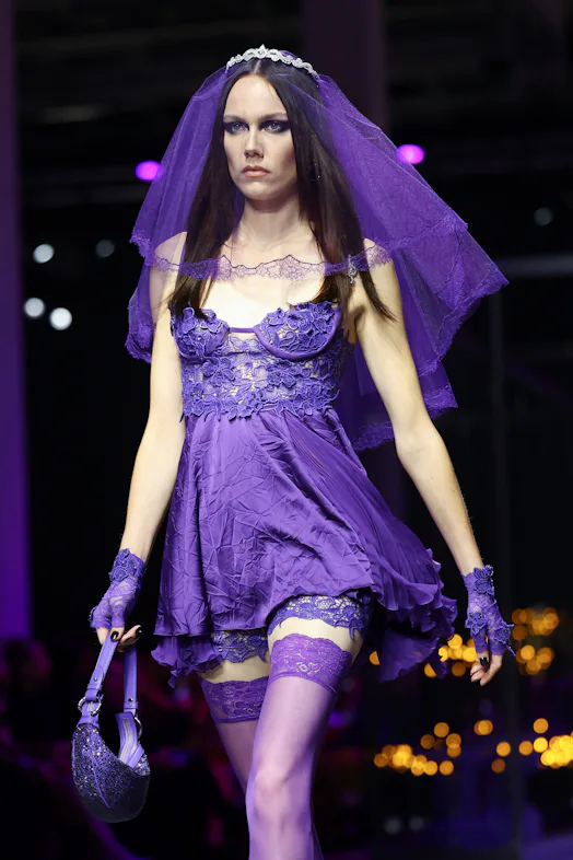 versace purple dress 2023 SPRING-SUMMER 2023 WOMEN'S