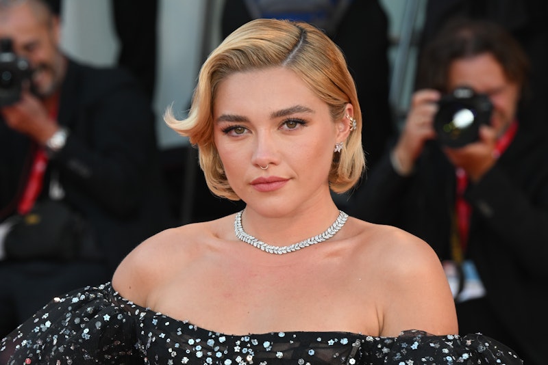 VENICE, ITALY - SEPTEMBER 05:  Florence Pugh attends the "Don't Worry Darling" red carpet at the 79t...
