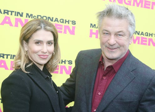 NEW YORK, NEW YORK - APRIL 21: Hilaria Baldwin and Alec Baldwin pose at the opening night of the new...