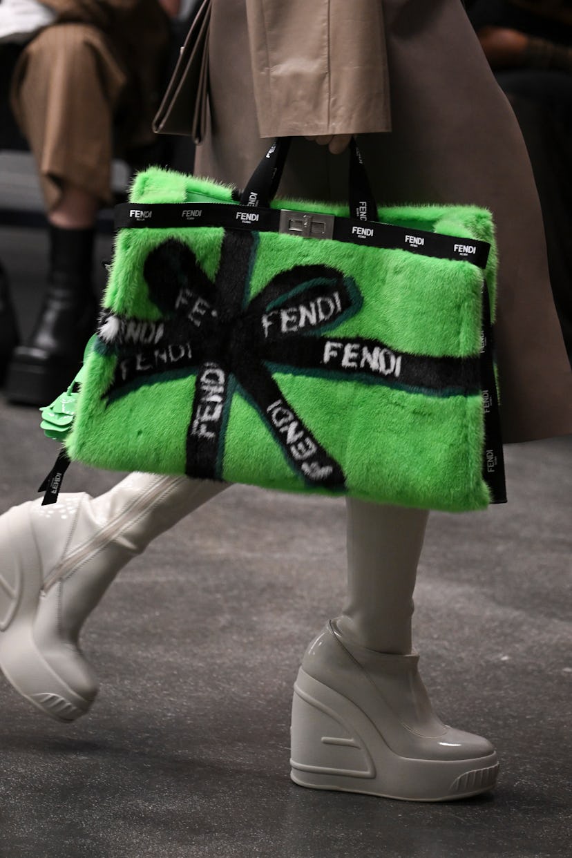 Shoes at the Fendi show during Milan Fashion Week 
