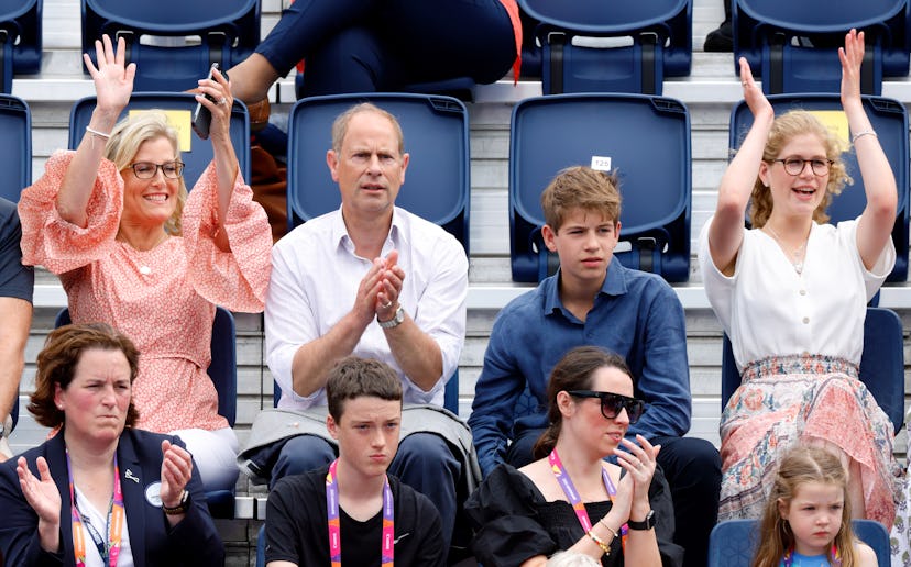 Prince Edward and Sophie, Countess of Wessex with their children, Louise and James, at the Commonwea…