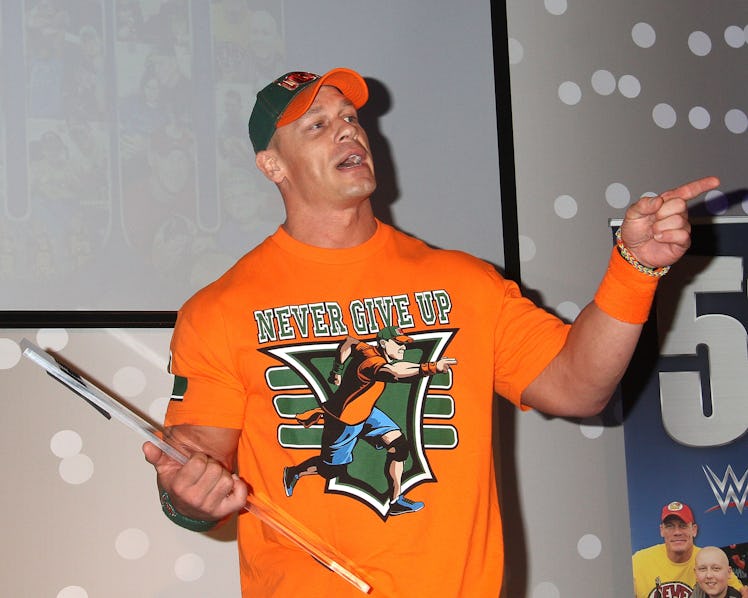 NEW YORK, NY - AUGUST 21: John Cena attends John Cena and Make-A-Wish celebration of his 500th Wish...