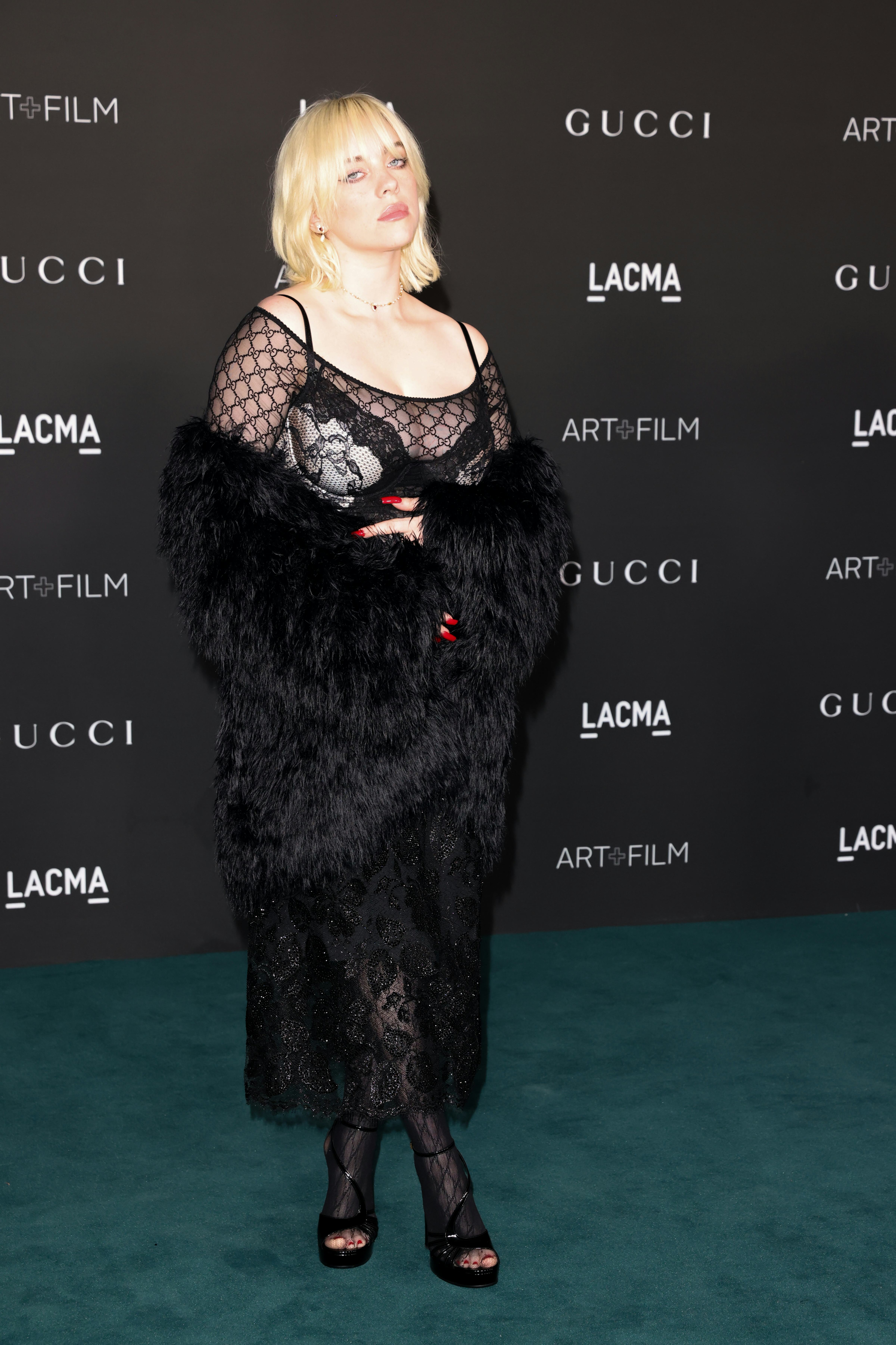 Billie Eilish Attends 2021 LACMA Art+Film Gala on November 06, 2021 in Los Angeles, California.