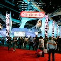 Crowds near the Nintendo booth at The Electronic Entertainment Expo, or E3, a trade show for the vid...