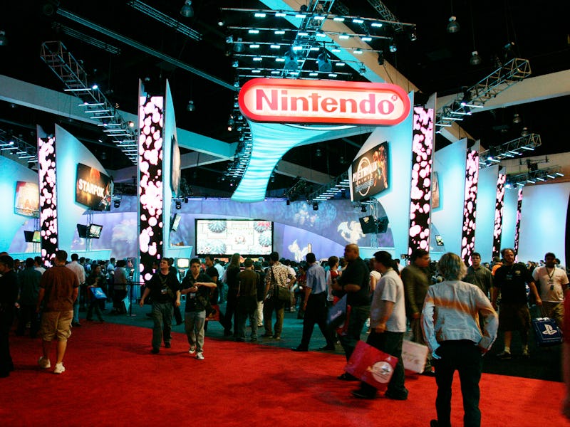 Crowds near the Nintendo booth at The Electronic Entertainment Expo, or E3, a trade show for the vid...