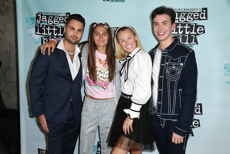 HOLLYWOOD, CALIFORNIA - SEPTEMBER 14: (L-R) Christian Thomas, Avery Cyrus, JoJo Siwa and Chase Thoma...