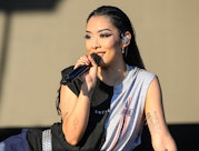 SAN FRANCISCO, CALIFORNIA - AUGUST 06: Rina Sawayama performs on Day 2 of Outside Lands Music And Ar...
