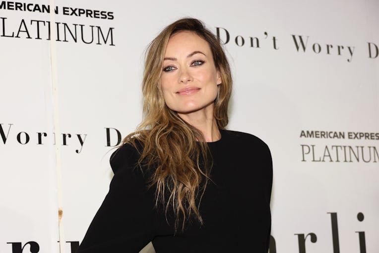 NEW YORK, NEW YORK - SEPTEMBER 19: Olivia Wilde attends the "Don't Worry Darling" photo call at AMC ...