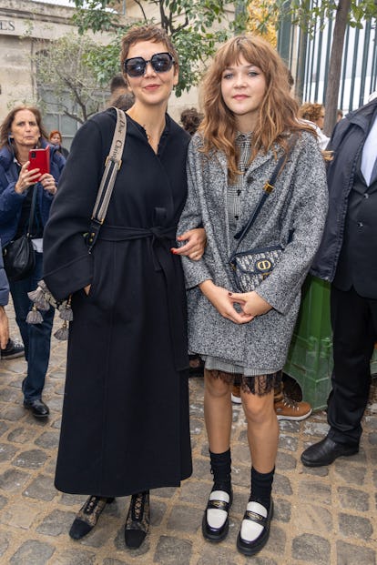 Maggie Gyllenhaal and Daughter Ramona Sarsgaard Attend the Dior Show
