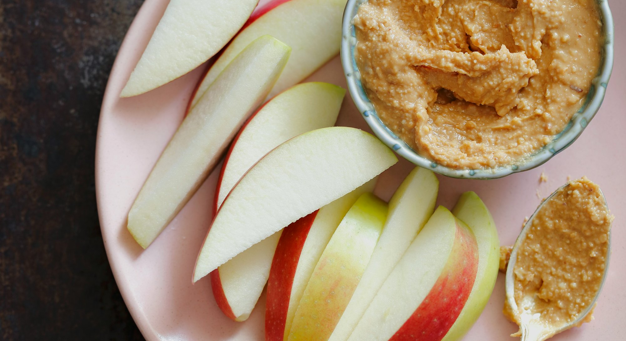 Apples and peanut butter are a classic after-school snack.