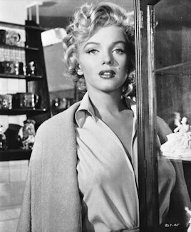 1953:  Marilyn Monroe (1926 - 1962) stars as Rose Loomis in 'Niagara', directed by Henry Hathaway.  ...