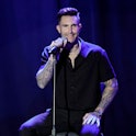 Adam Levine of Maroon 5 performs onstage during the Simon Wiesenthal Center National Tribute Dinner ...