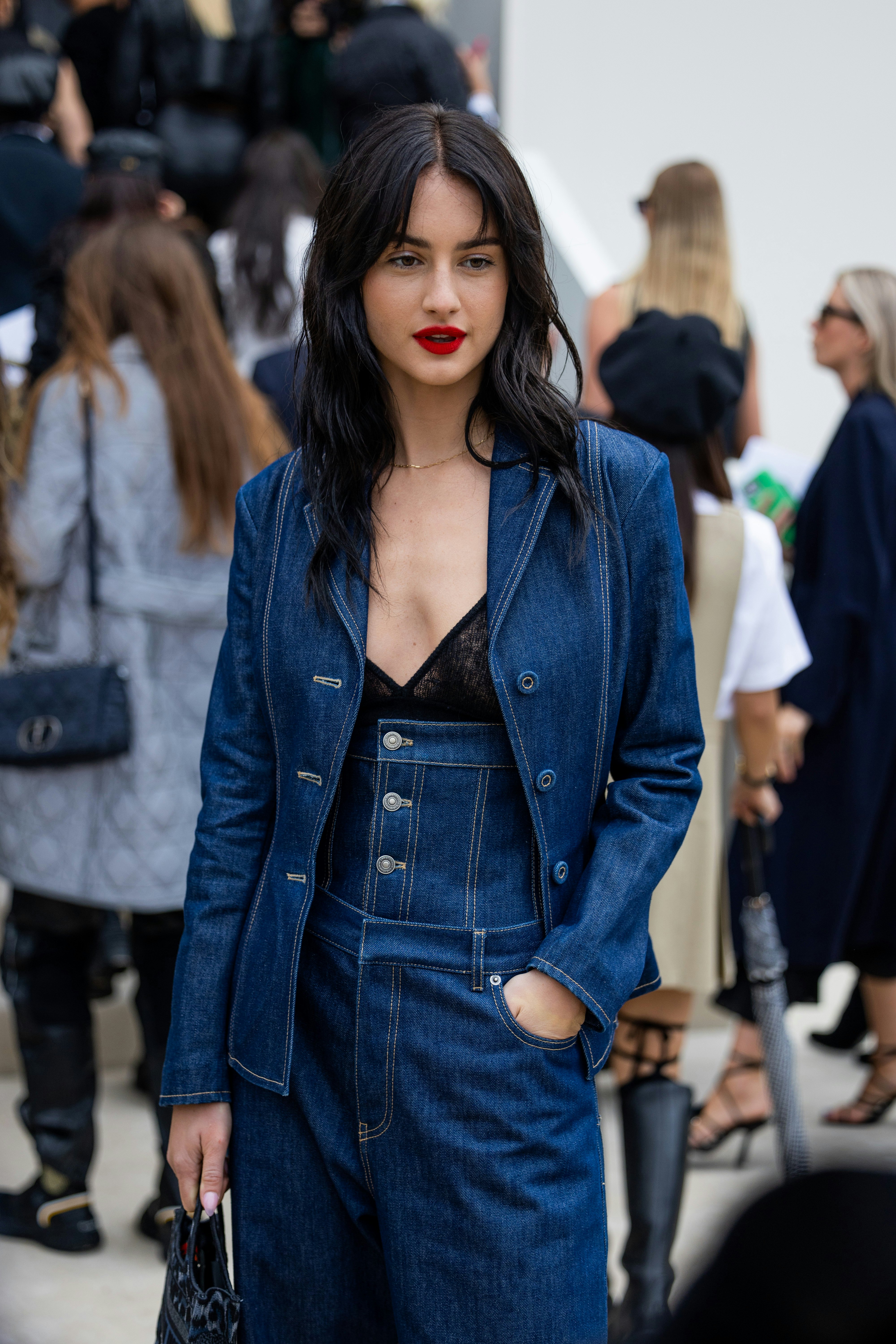 The Best Denim Moments On The Street At Paris Fashion Week