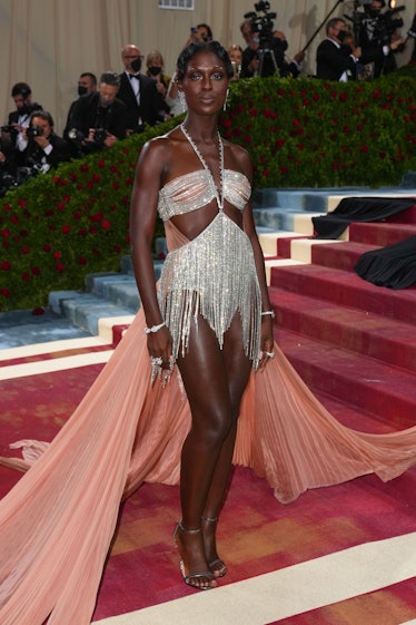 Jodie Turner-Smith attend The 2022 Met Gala Celebrating "In America: An Anthology of Fashion" 