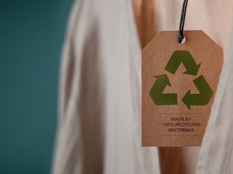 Recycling Products Concept. Organic Cotton Recycling Cloth. Zero Waste Materials. Environment Care, ...
