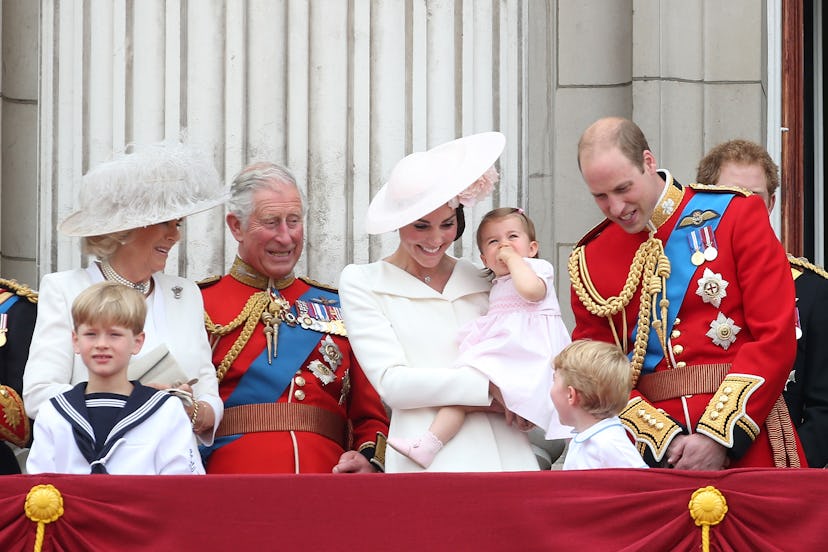 Prince Charles makes his grandchildren laugh.