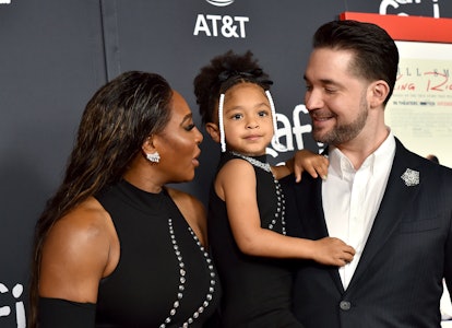 HOLLYWOOD, CALIFORNIA - NOVEMBER 14: (L-R) Serena Williams, Alexis Olympia Ohanian Jr. and Alexis Oh...