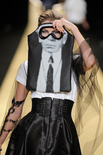 A model walks the runway during the Karl Lagerfeld show 2008