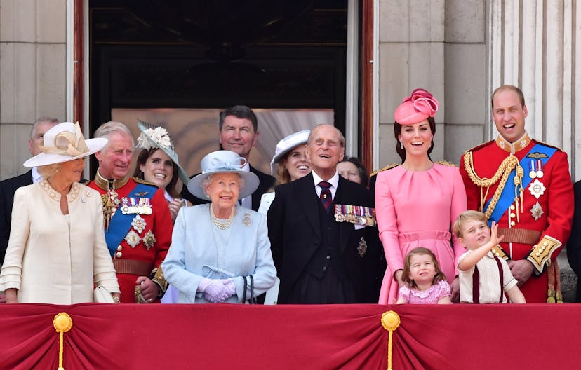 Prince Charles smiles at his grandchildren.