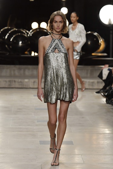 A model walking the runway during the Isabel Marant Ready to Wear Spring/Summer 2023 fashion show in...