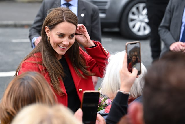 Catherine, Princess of Wales leaves St Thomas Church, which has been has been redeveloped to provide...