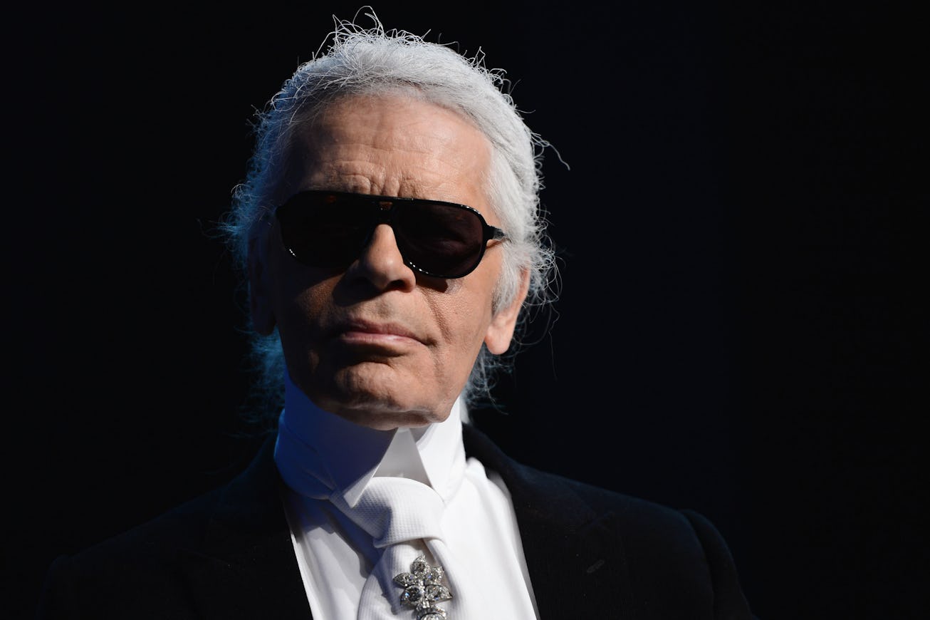 CAP D'ANTIBES, FRANCE - MAY 24: (EXCLUSIVE COVERAGE) Designer Karl Lagerfeld attends the 2012 amfAR...