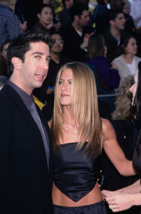 American actor and comedian David Schwimmer and American actress Jennifer Aniston attend the 5th Ann...