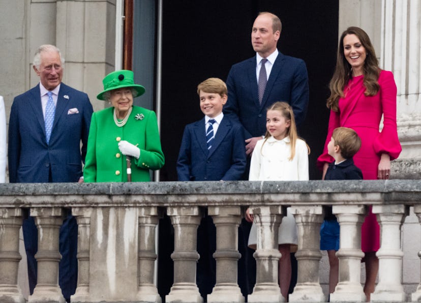 Prince Charles loves having his grandkids on the balcony.