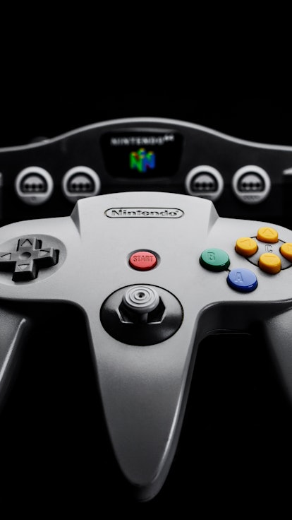 A Nintendo 64 video game console and controller (NUS-005), taken on June 22, 2016. (Photo by James S...