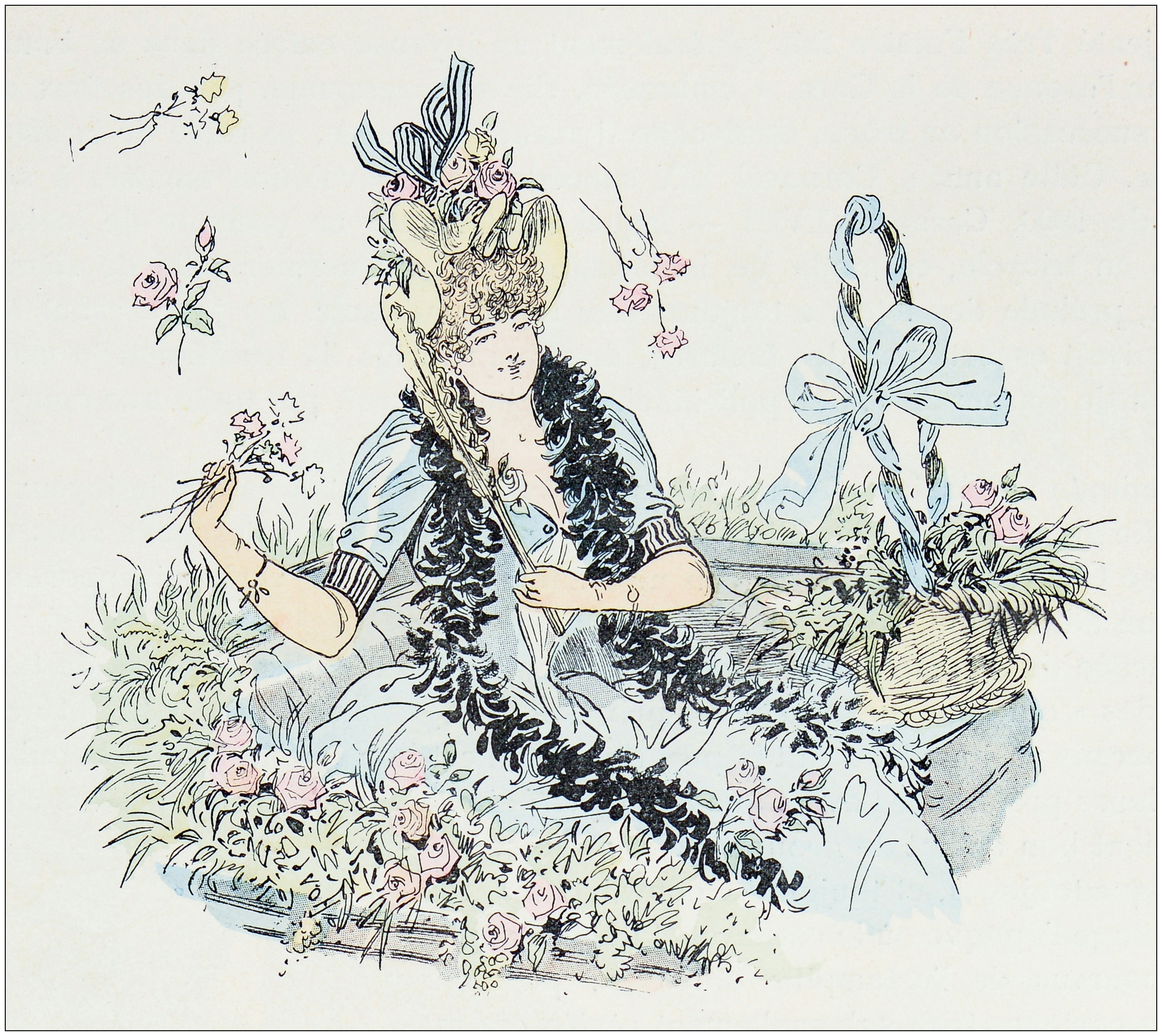 Antique illustration: Carnival of Nice