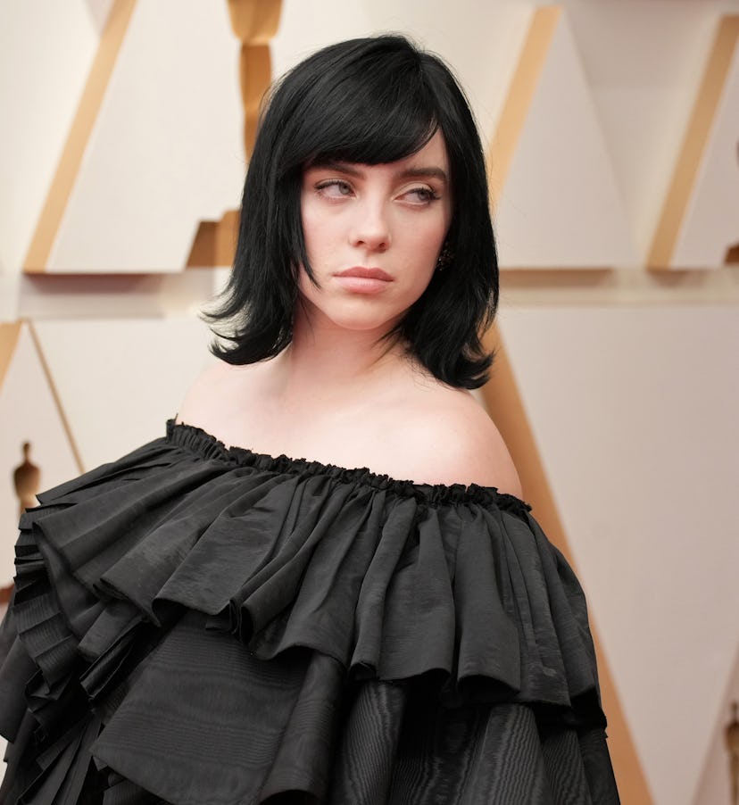 HOLLYWOOD, CALIFORNIA - MARCH 27: Billie Eilish attends the 94th Annual Academy Awards at Hollywood ...
