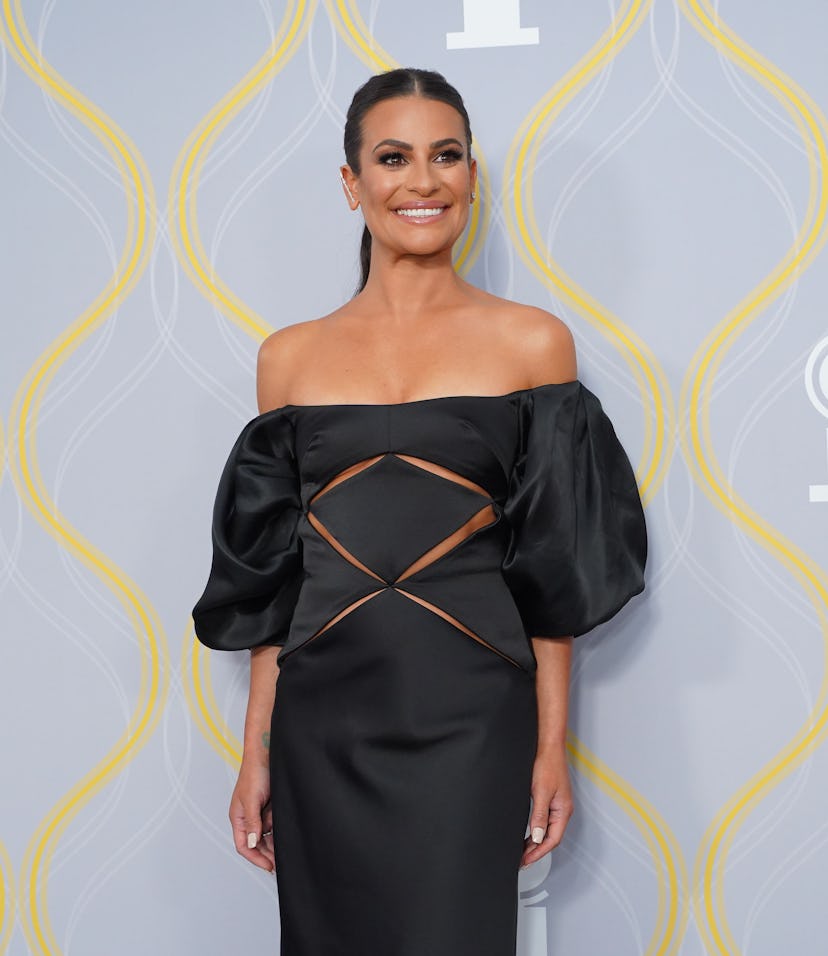 NEW YORK, NY - JUNE 12: Lea Michele attends The 75th Annual Tony Awards - Arrivals on June 12, 2022 ...