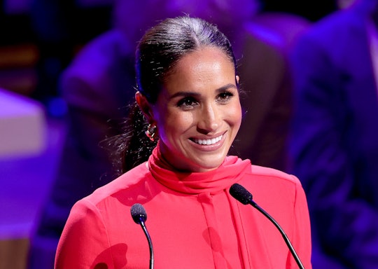 MANCHESTER, ENGLAND - SEPTEMBER 05: Meghan, Duchess of Sussex makes the keynote speech during the Op...