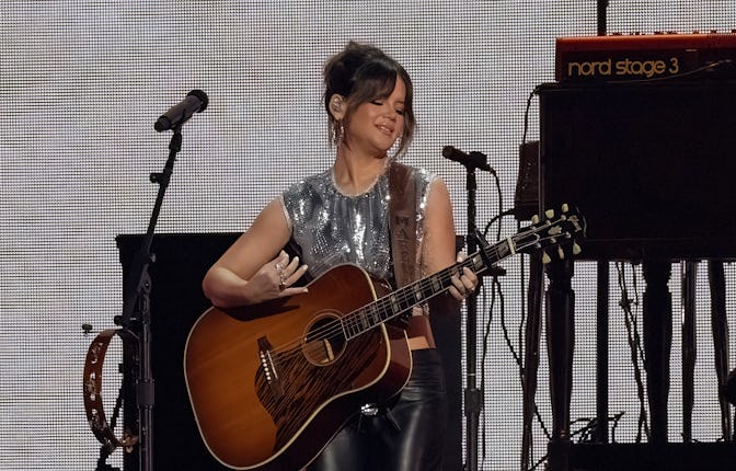 AUSTIN, TEXAS - MAY 7: Marren Morris performs during the 2022 iHeartCountry Festival at Moody Center...
