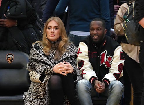 CLEVELAND, OHIO - FEBRUARY 20: (L-R) Adele and Rich Paul attend the 2022 NBA All-Star Game at Rocket...