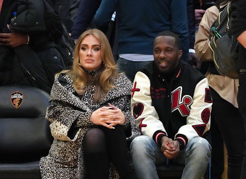 CLEVELAND, OHIO - FEBRUARY 20: (L-R) Adele and Rich Paul attend the 2022 NBA All-Star Game at Rocket...