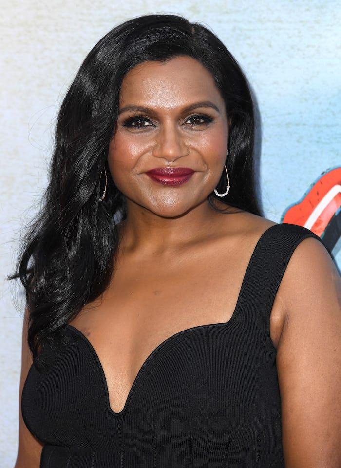 LOS ANGELES, CALIFORNIA - JULY 25: Mindy Kaling arrives at the Los Angeles Premiere Of Focus Featur...