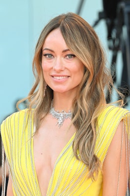 VENICE, ITALY - SEPTEMBER 05: Olivia Wilde attends the "Don't Worry Darling" red carpet at the 79th ...