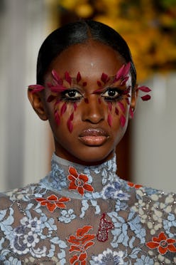 PARIS, FRANCE - JANUARY 23: A model walks the runway during the Valentino Spring Summer 2019 show as...