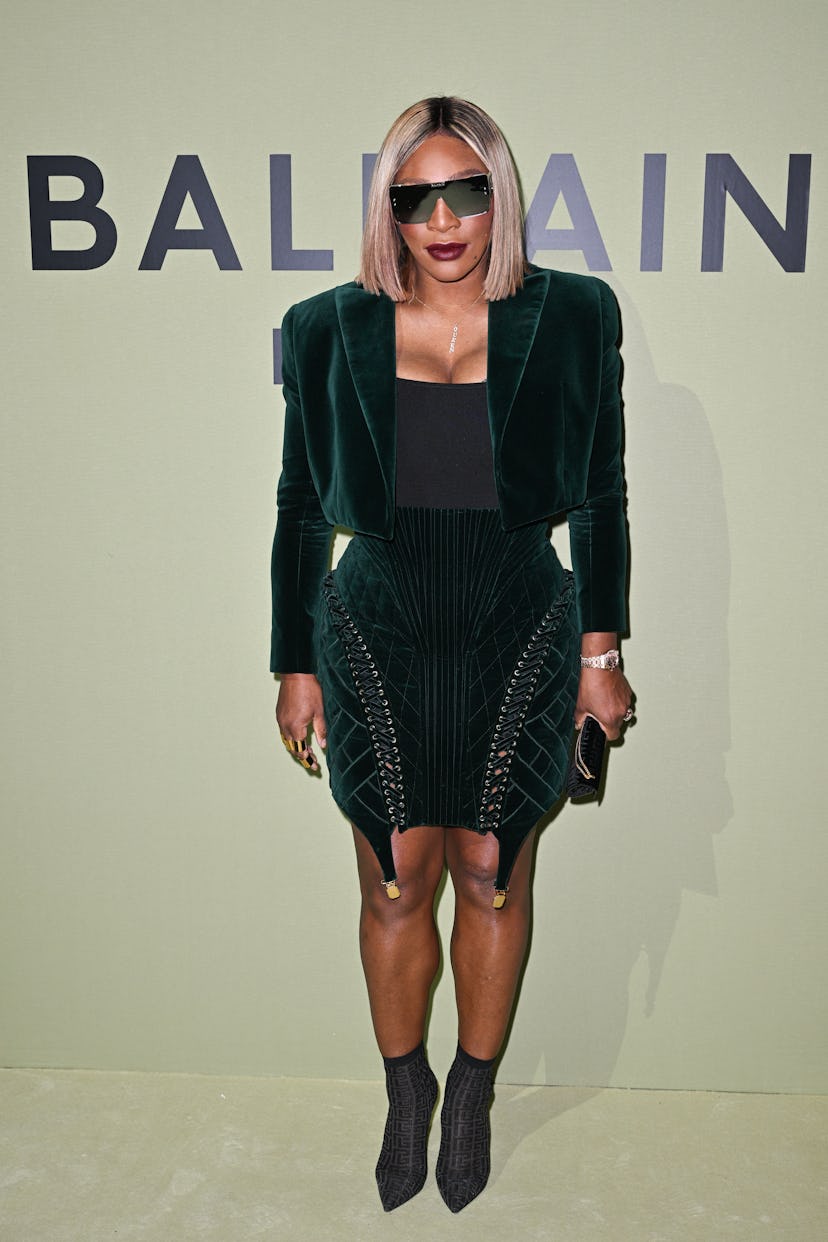 Serena Williams attends the Balmain show during Paris Fashion Week in 2022.