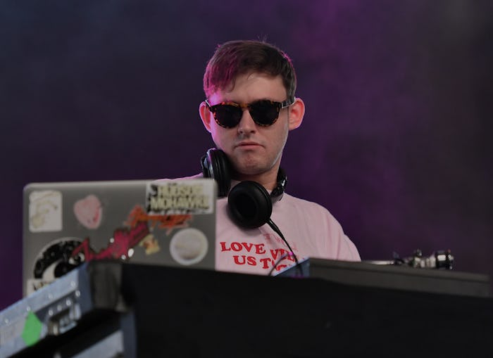 INDIO, CA - APRIL 17:  DJ Hudson Mohawke performs onstage during day 3 of the 2016 Coachella Valley ...