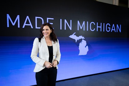 Gretchen Whitmer is a female governor, running for reelection in Michigan's governor race 2022 again...