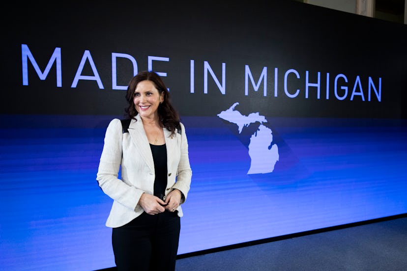 Gretchen Whitmer is a female governor, running for reelection in Michigan's governor race 2022 again...