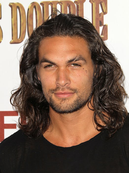 Before Jason Momoa's 2020 hair cut, the actor attended the Screening of Lionsgate's "The Devil's Dou...