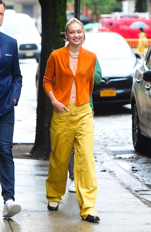  Gigi Hadid is seen in SoHo on September 6, 2022 in New York City. 
